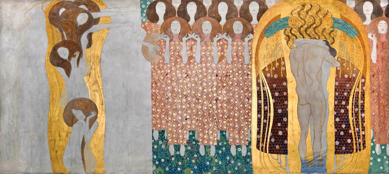 Beethoven Frieze: right wall (part 2) by KLIMT, Gustav