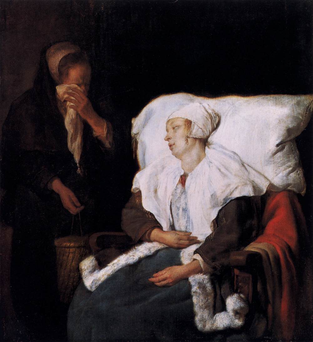 The Sick Girl by METSU, Gabriel