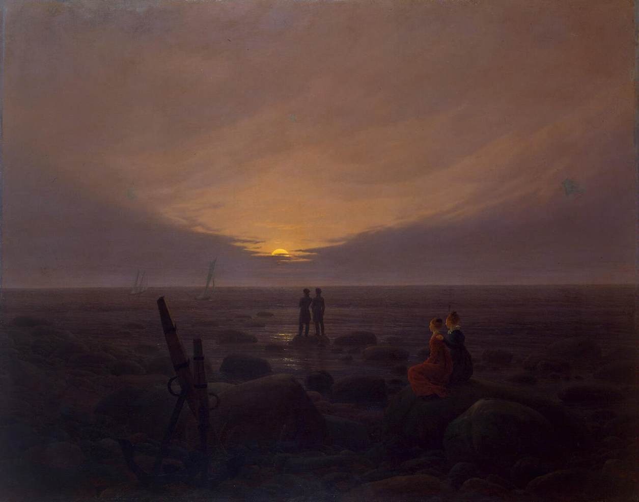 Moonrise by the Sea by FRIEDRICH, Caspar David