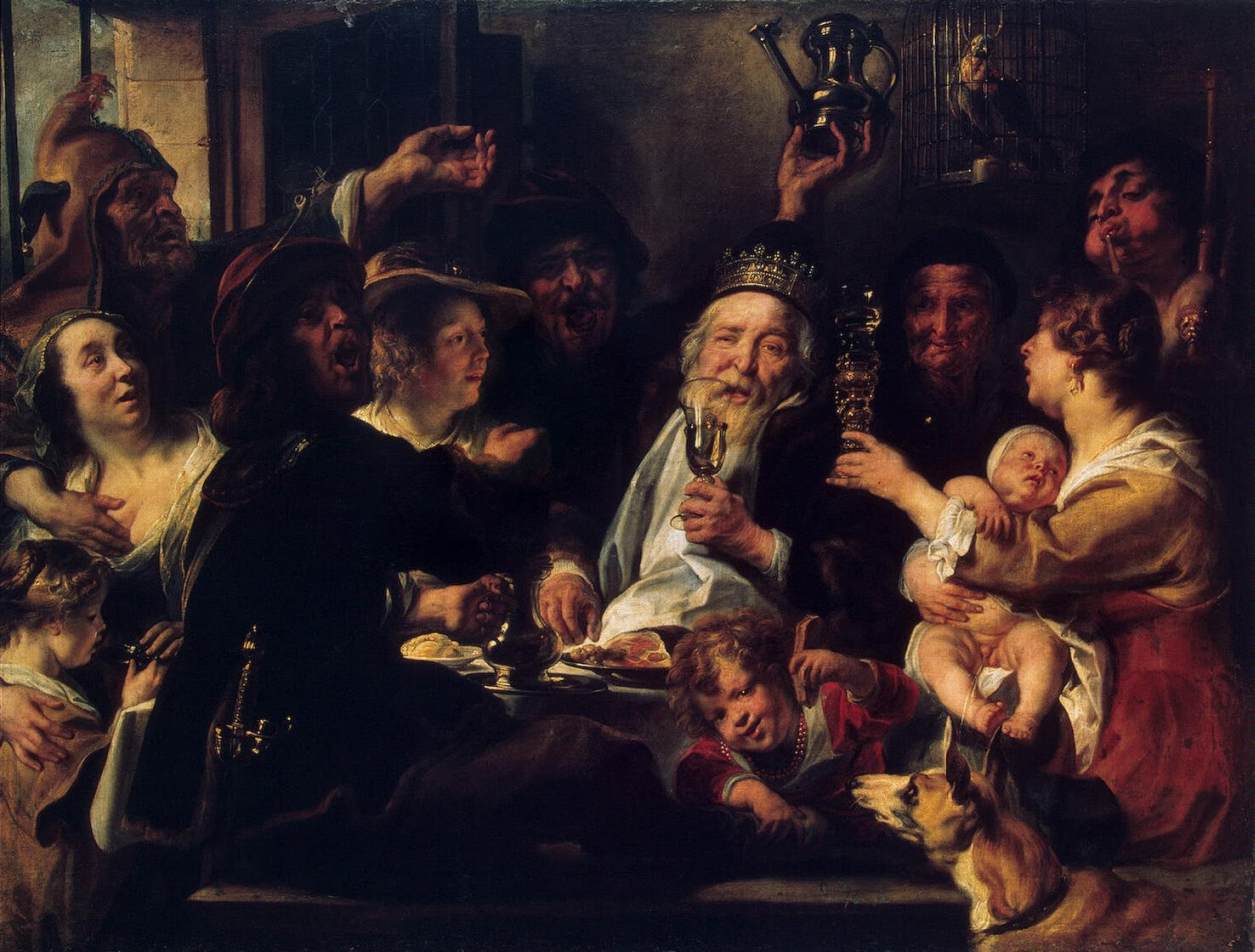 The Bean King by JORDAENS, Jacob