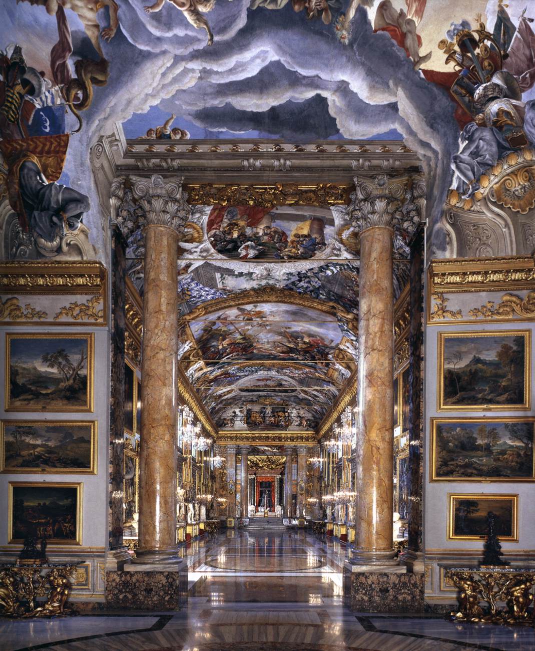 View of the Grande Galleria by SCHOR, Johann Paul