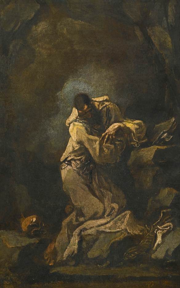 A Hermit in a Grotto by MAGNASCO, Alessandro