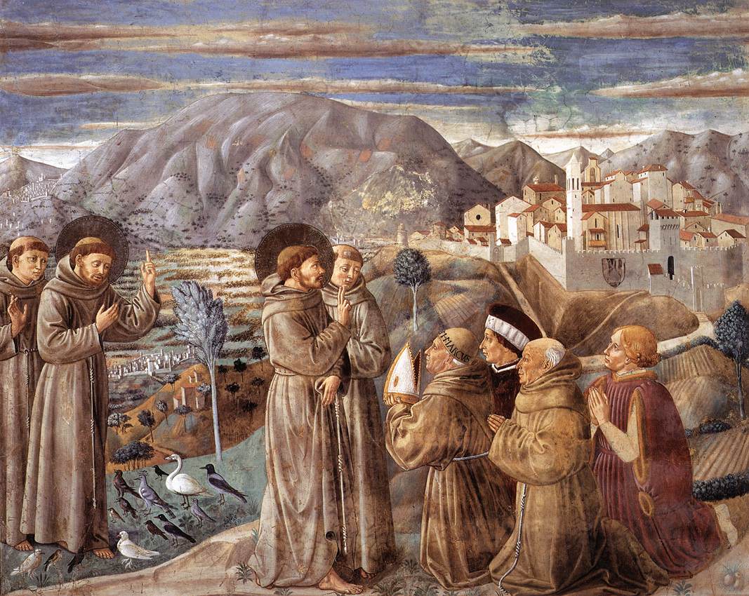 Scenes from the Life of St Francis (Scene 7, south wall) by GOZZOLI, Benozzo