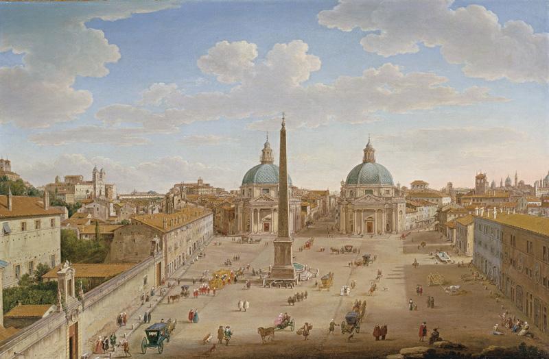 Roma: Piazza del Popolo by LINT, Hendrik Frans van