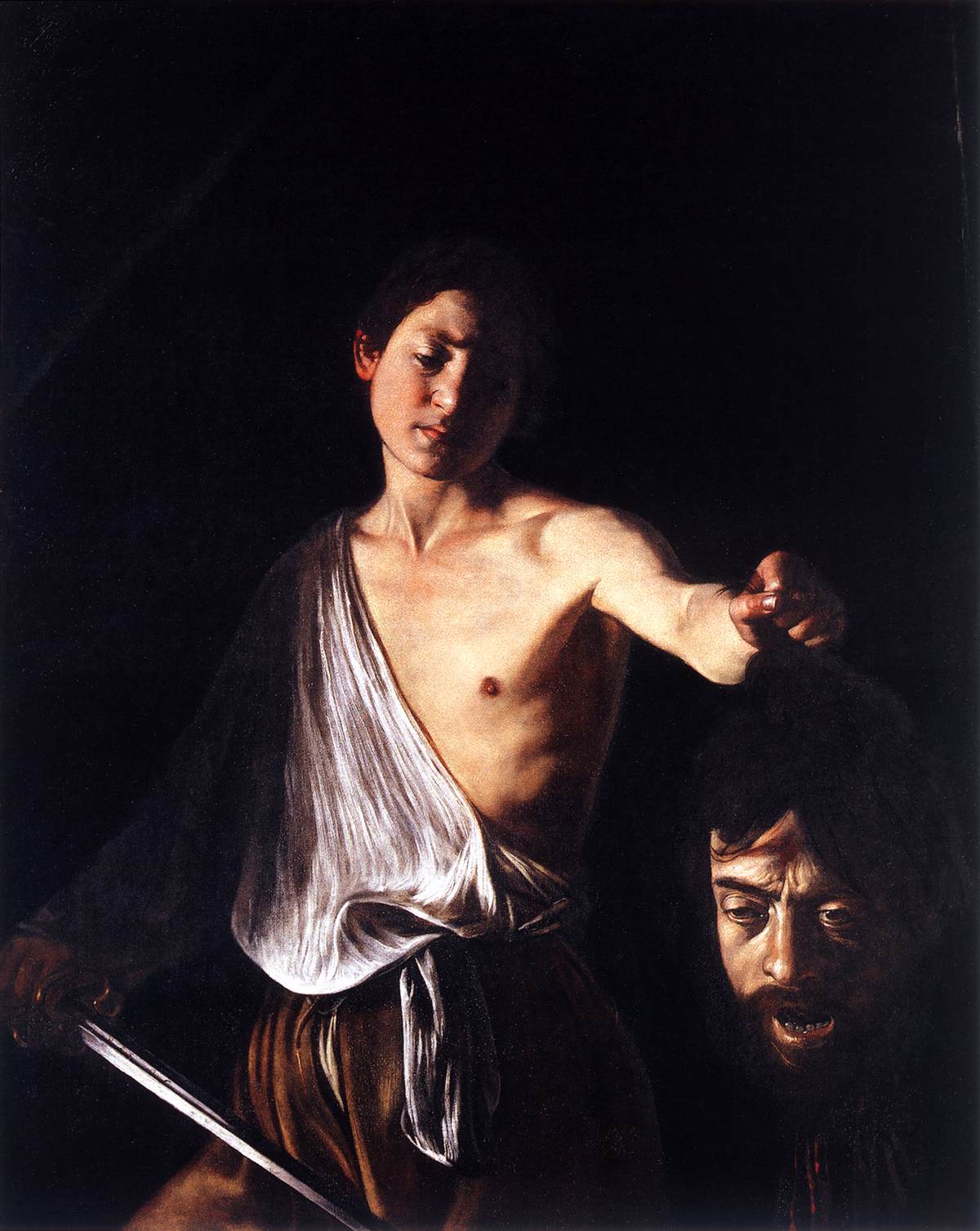 David with the Head of Goliath by CARAVAGGIO