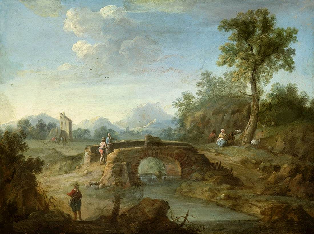 Landscape with Pedestrians by GRUND, Norbert