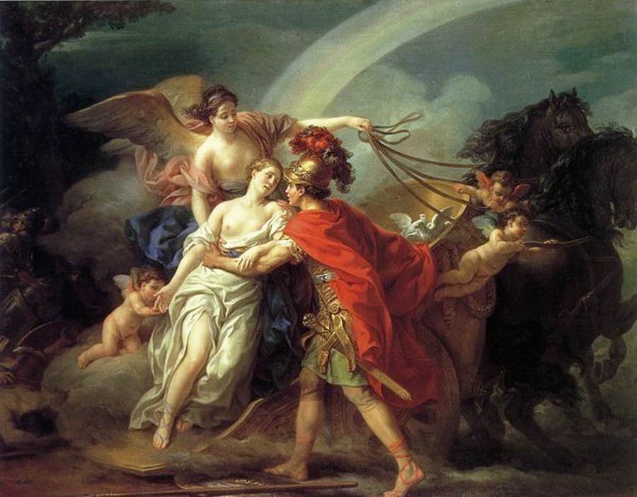 Venus, Wounded by Diomedes, Is Saved by Iris by