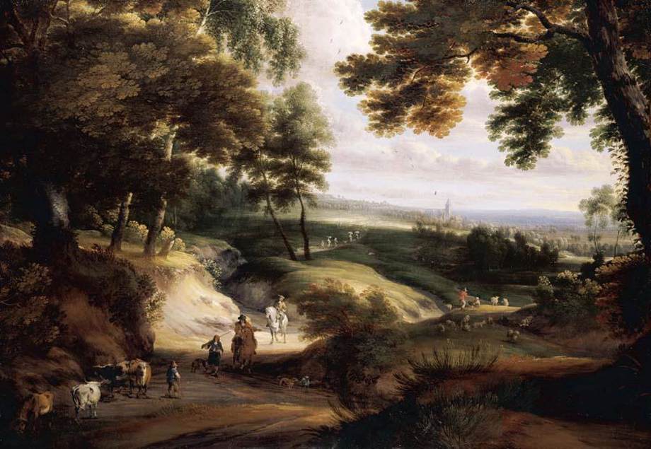 Wooded Landscape by ARTHOIS, Jacques d'