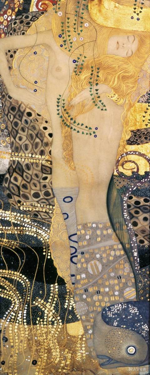 Watersnakes I by KLIMT, Gustav