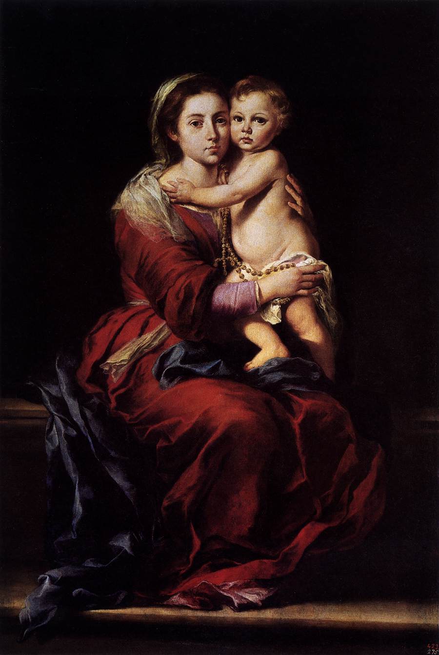 Virgin and Child with a Rosary by