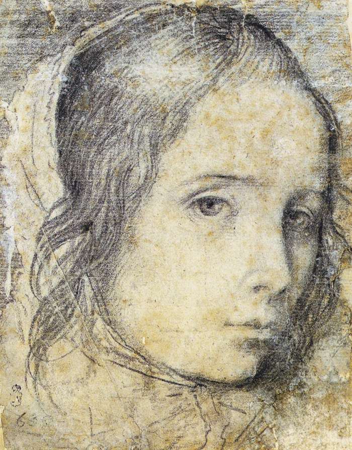 Head of a Girl by VELÁZQUEZ, Diego Rodriguez de Silva y