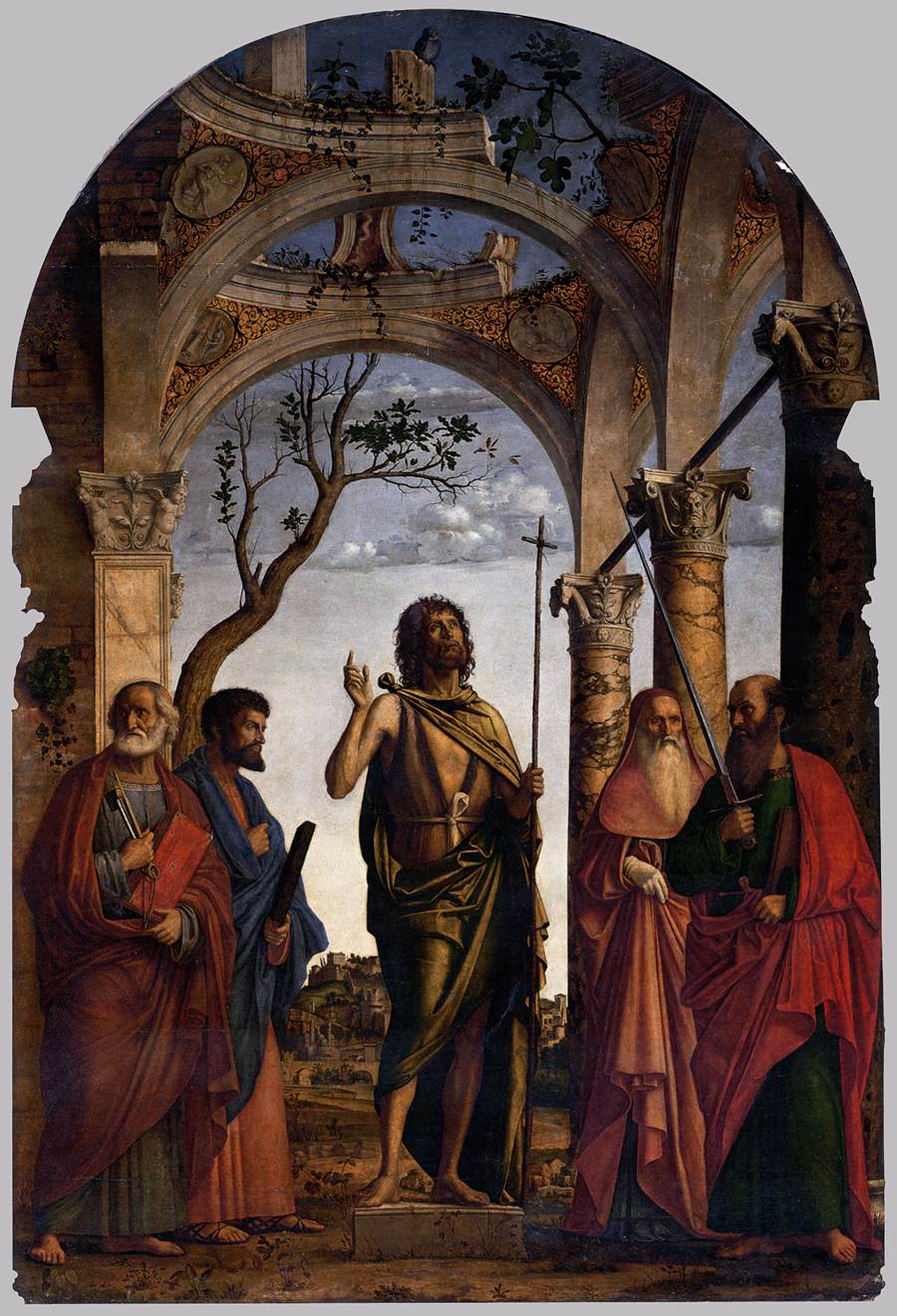 St John the Baptist with Saints by CIMA da Conegliano