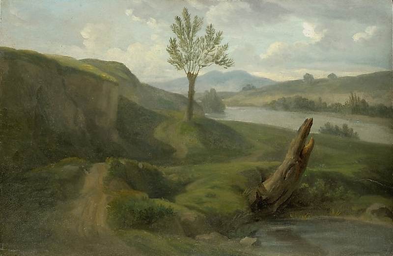 River Landscape by DESPORTES, Alexandre-François