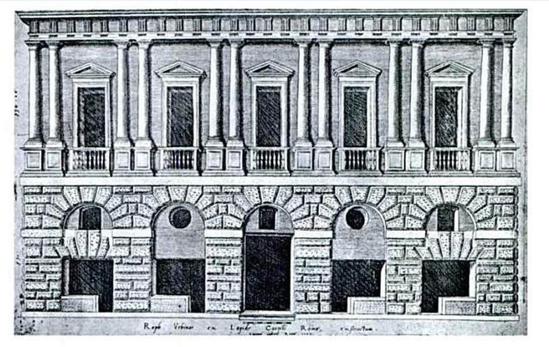 Palazzo Caprini: Façade by LAFRERI, Antonio