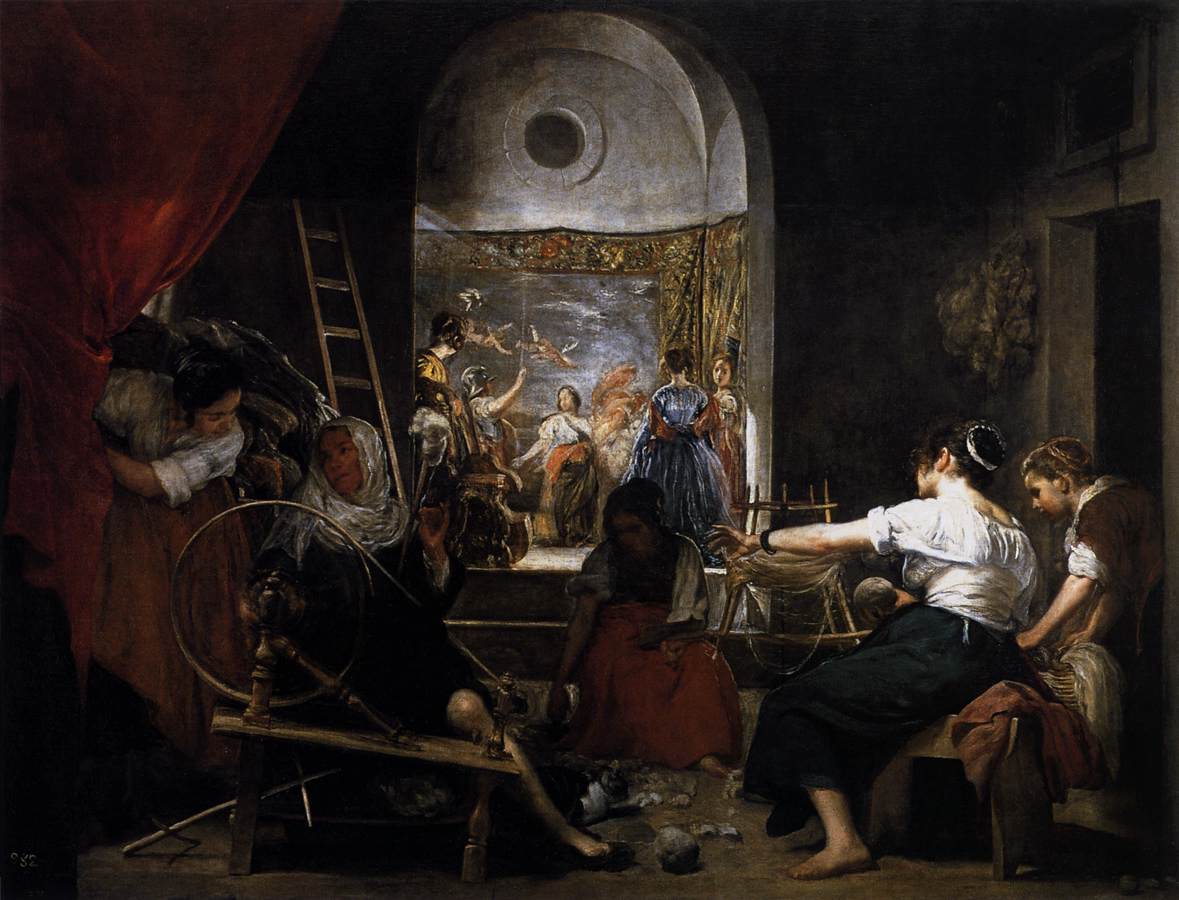 The Fable of Arachne (Las Hilanderas) by VELÁZQUEZ, Diego Rodriguez de Silva y