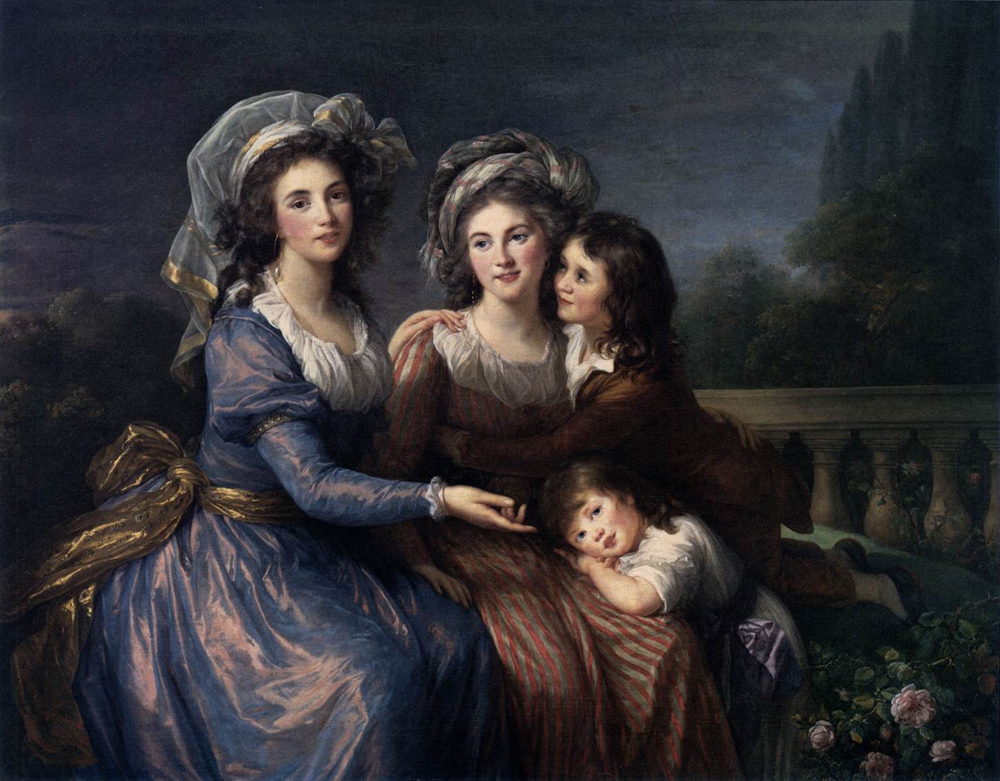 The Marquise de Pezay and the Marquise de Rougé with Her Sons Alexis and Adrien by VIGÉE-LEBRUN, Élisabeth