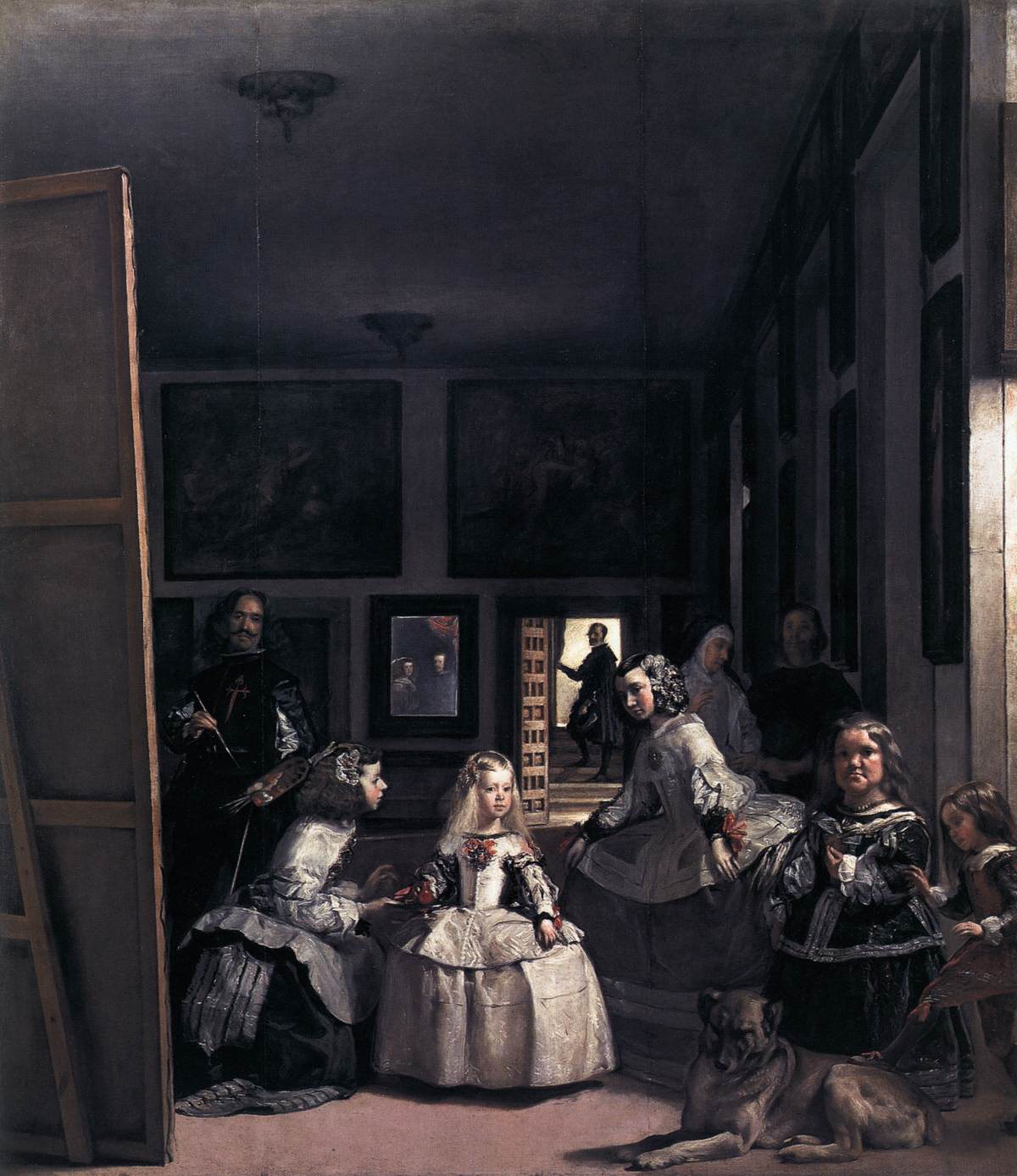 Las Meninas or The Family of Philip IV by VELÁZQUEZ, Diego Rodriguez de Silva y