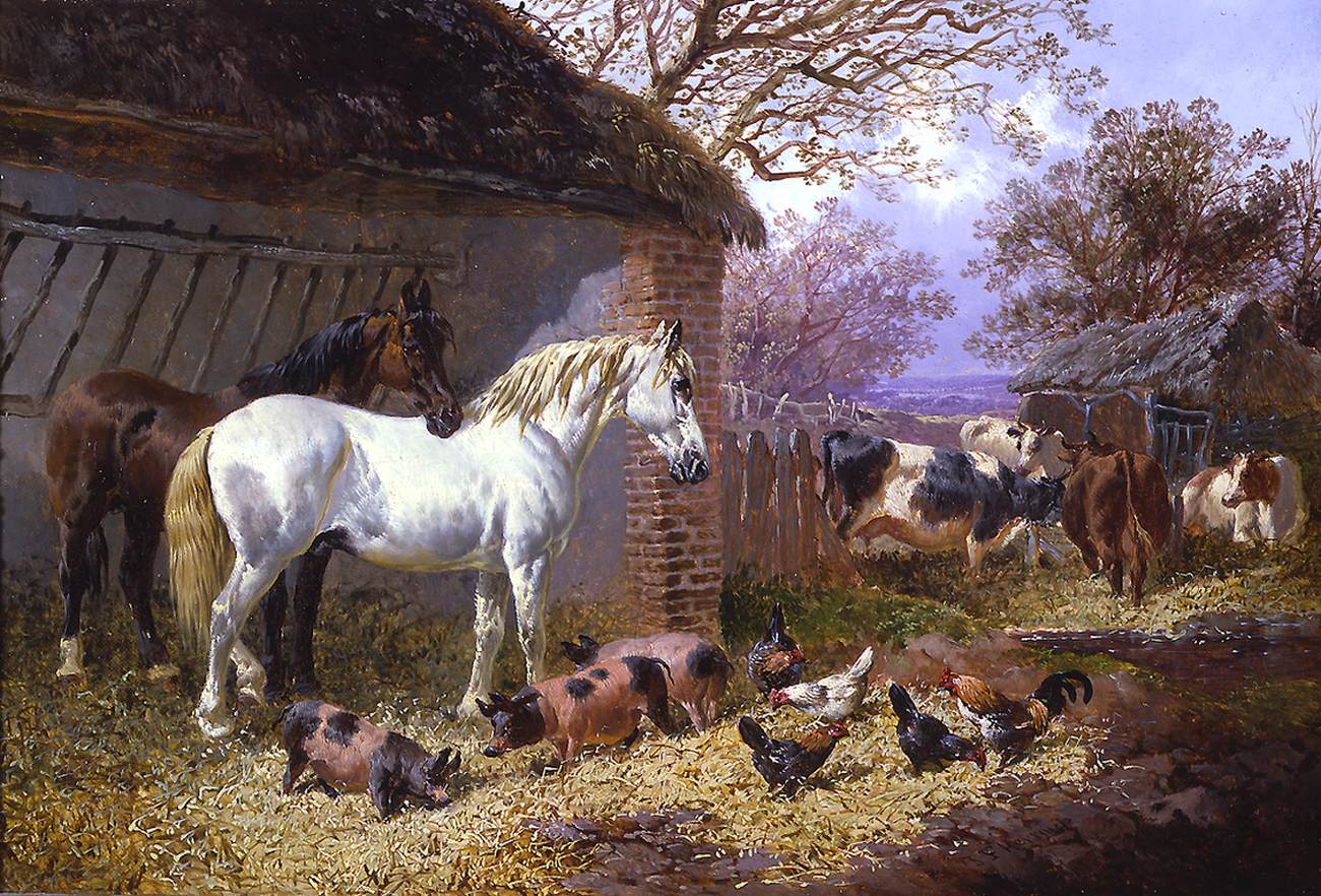 Farmyard by HERRING, John Frederick the Elder