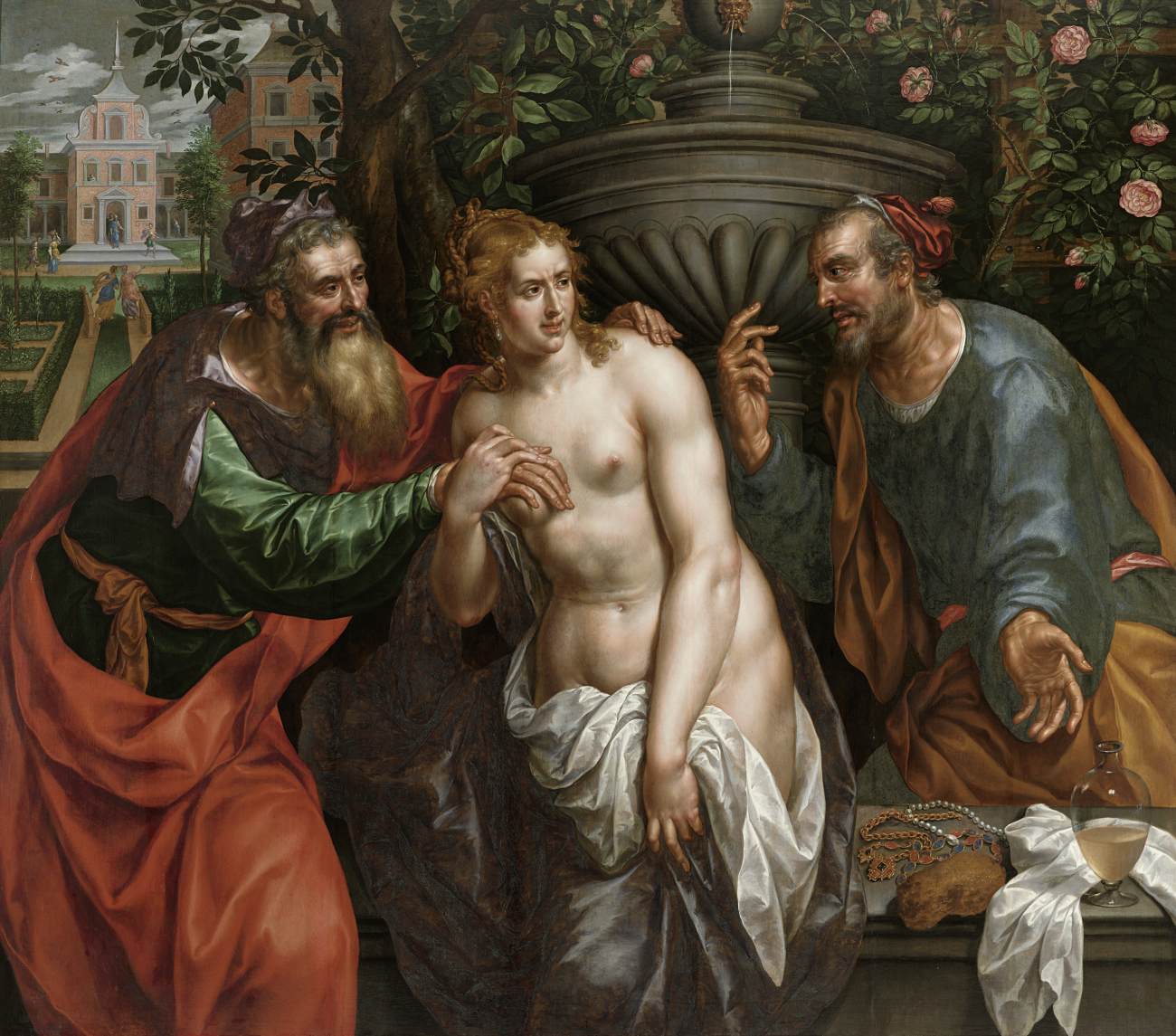 Susanna and the Elders by CLERCK, Hendrik de