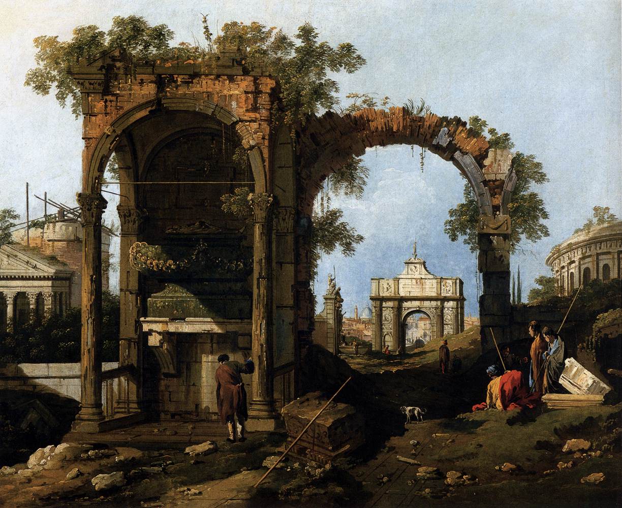 Capriccio with Classical Ruins and Buildings by