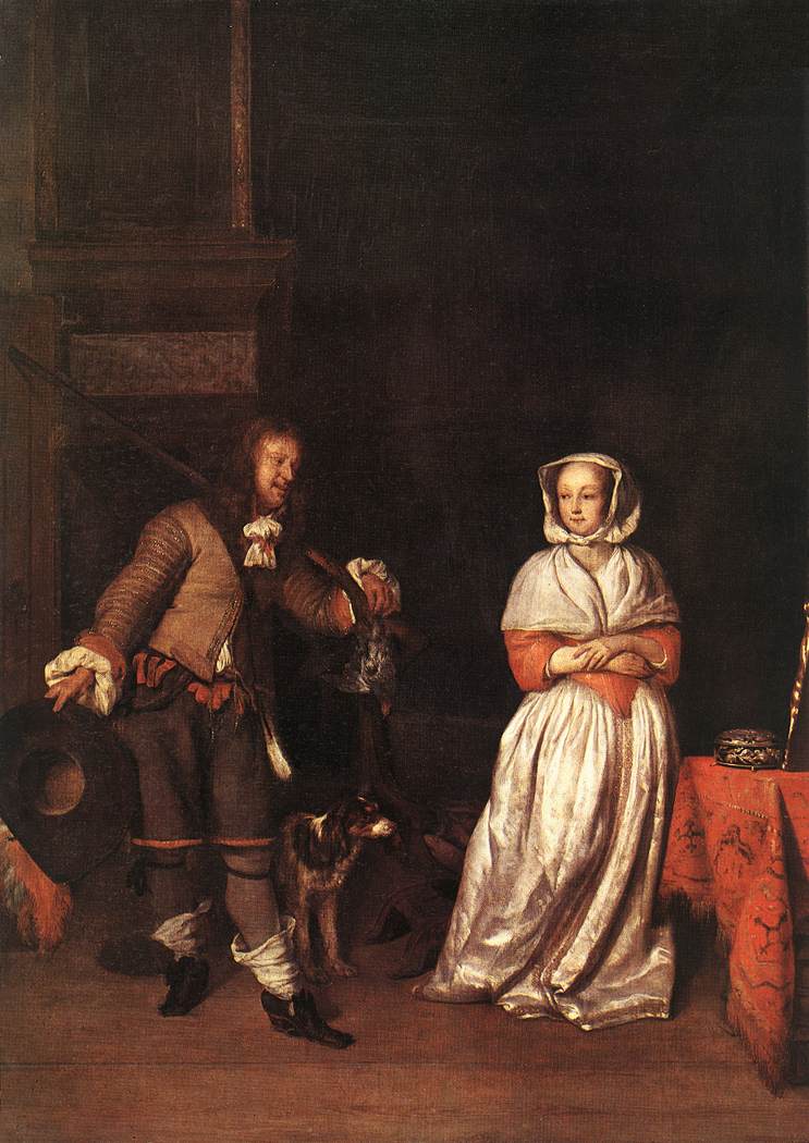 The Hunter and a Woman by METSU, Gabriel