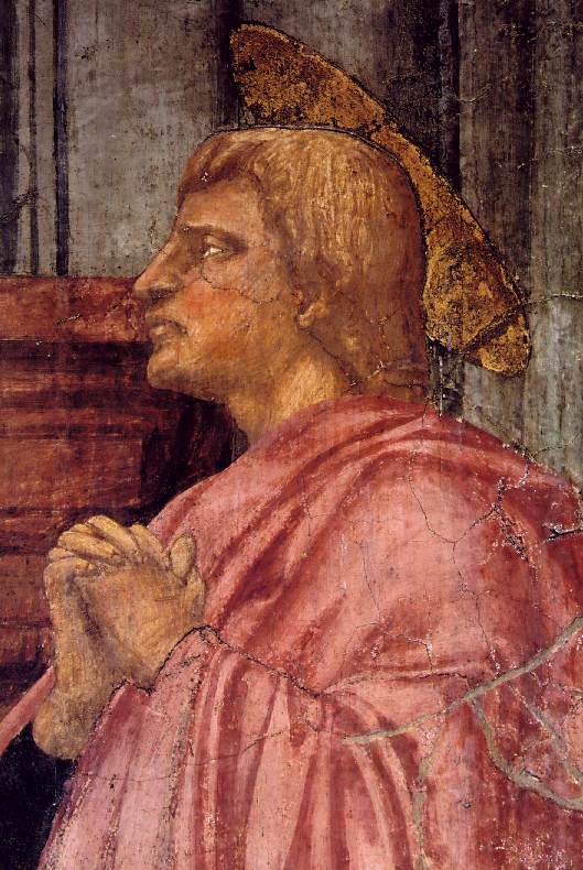 Trinity (detail) by MASACCIO