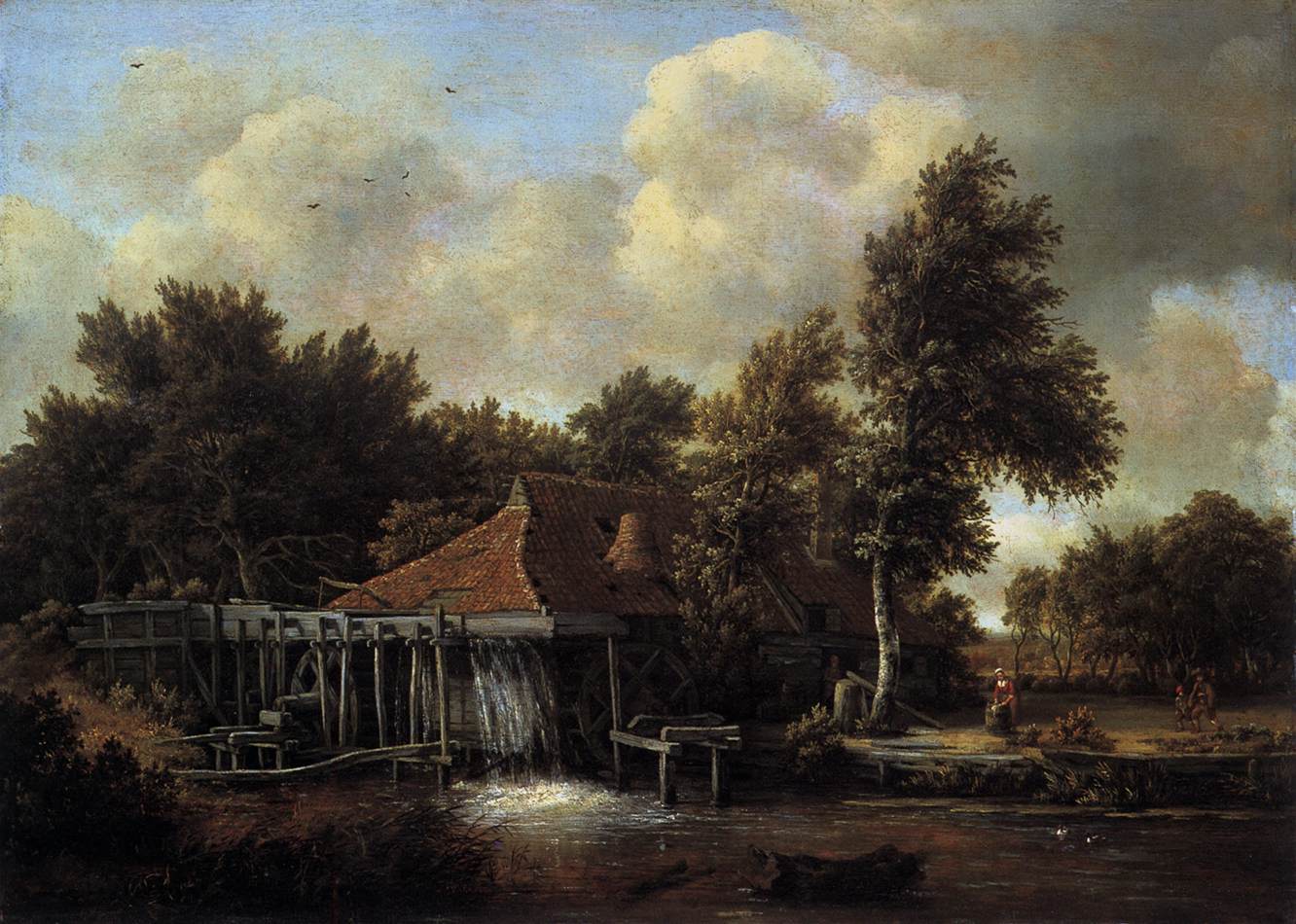 A Watermill by HOBBEMA, Meyndert