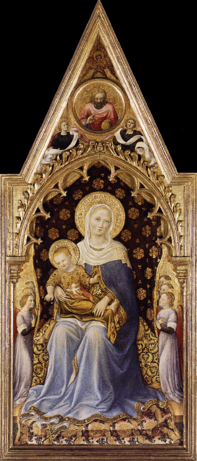 Quaratesi Polyptych: Virgin and Child by GENTILE DA FABRIANO