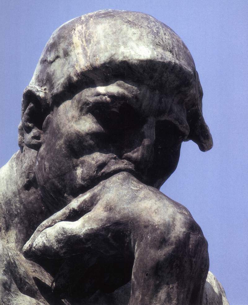 The Thinker (detail) by