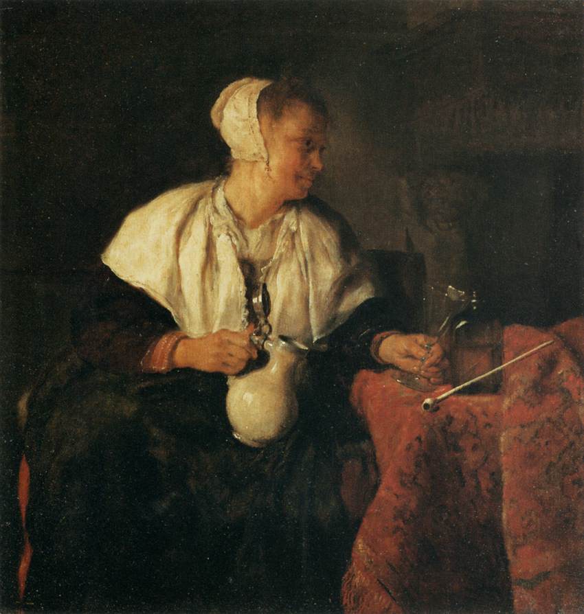 The Tippler (The Wine Drinker) by METSU, Gabriel