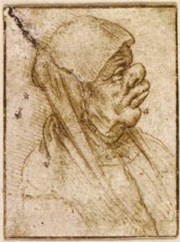 Caricature of an Old Woman by