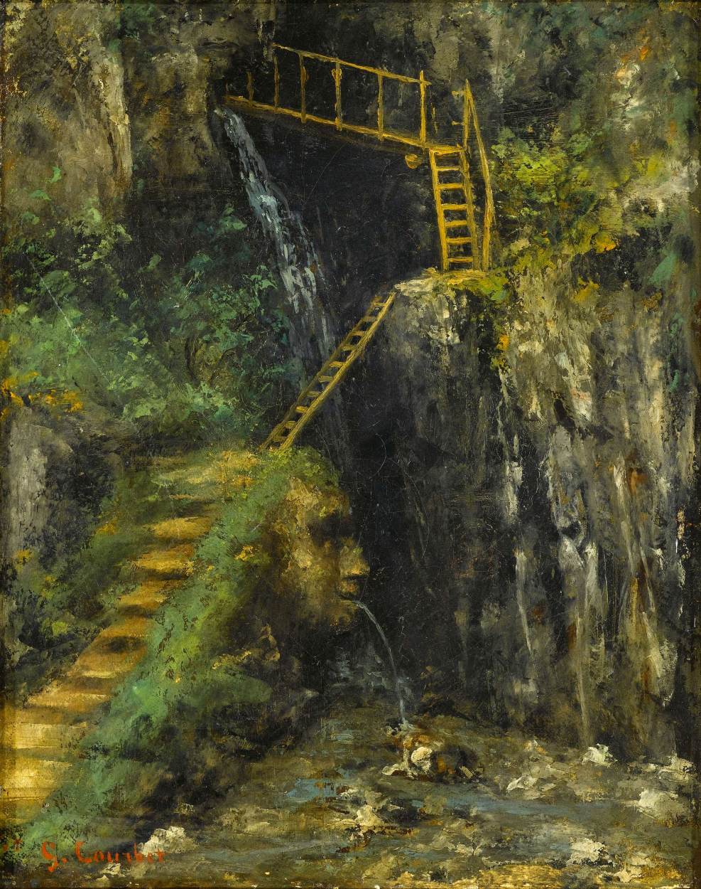 Les Gorges de Saillon by COURBET, Gustave