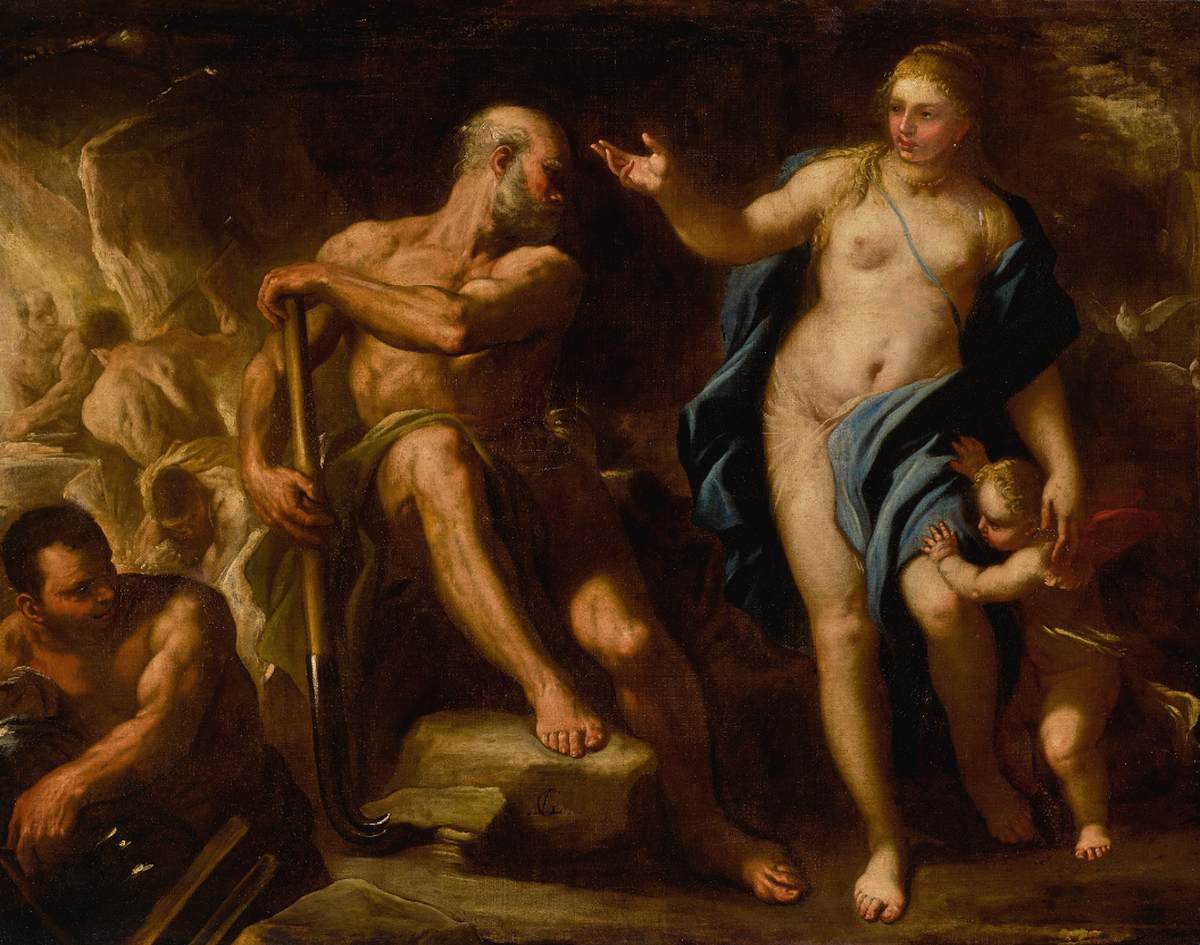 Venus at Vulcan's Forge by GIORDANO, Luca