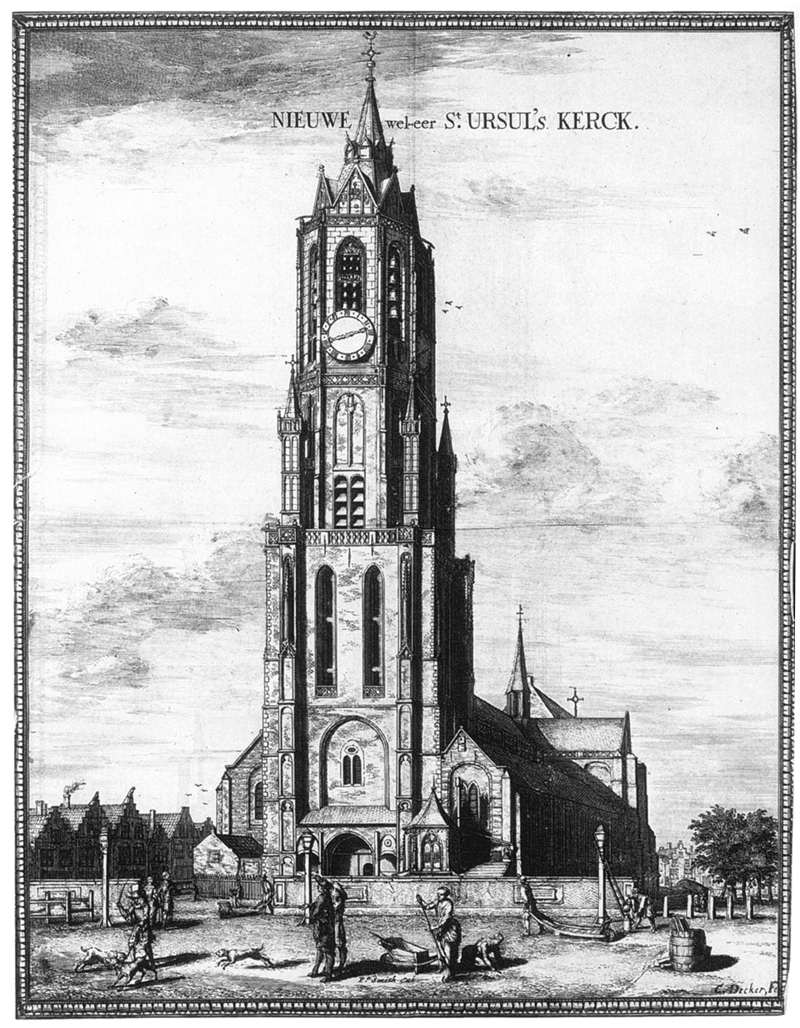 Exterior of the Nieuwe Kerk in Delft by