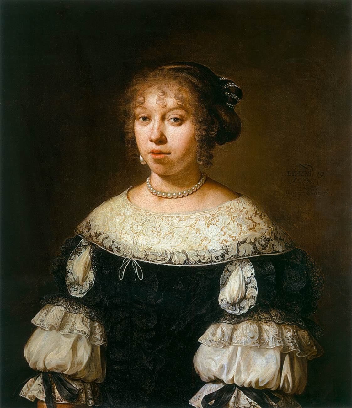 Portrait of Maria Dircksdr. Bogaert by EECKHOUT, Gerbrand van den