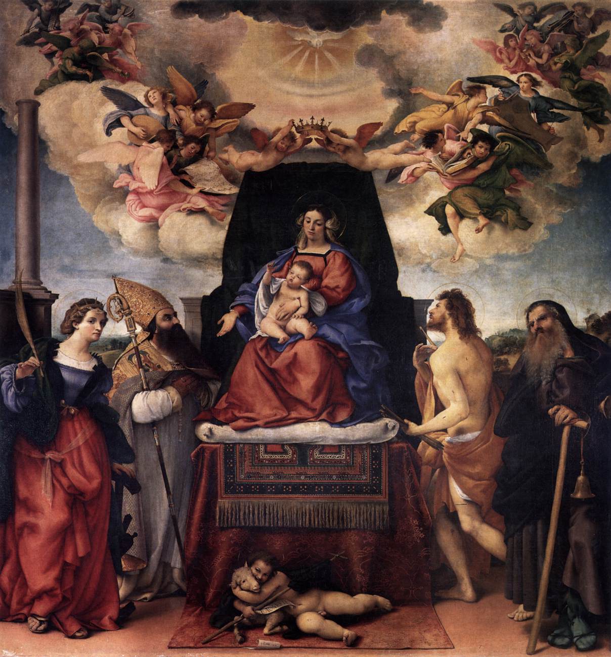 Santo Spirito Altarpiece by LOTTO, Lorenzo