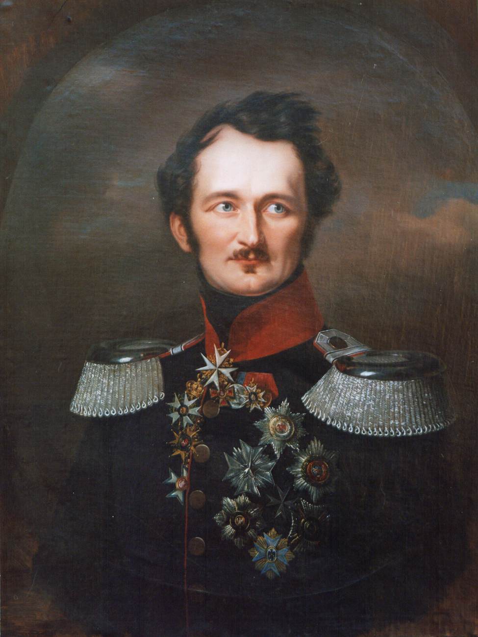 Hermann Fürst von Pückler-Muskau in Prussian Uniform by KRÜGER, Franz