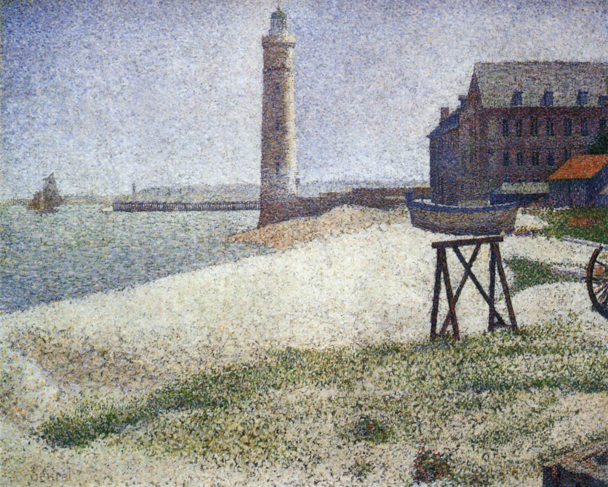 The Lighthouse at Honfleur by SEURAT, Georges