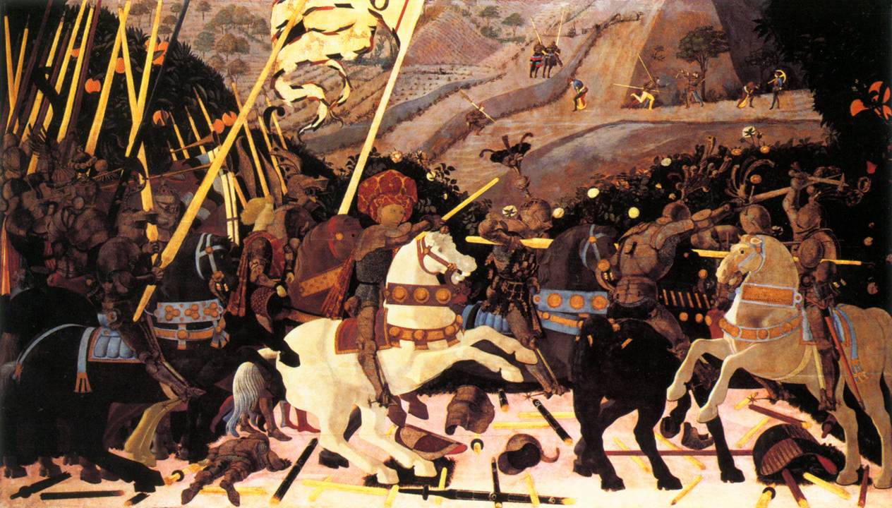 Niccolò da Tolentino Leads the Florentine Troops by UCCELLO, Paolo