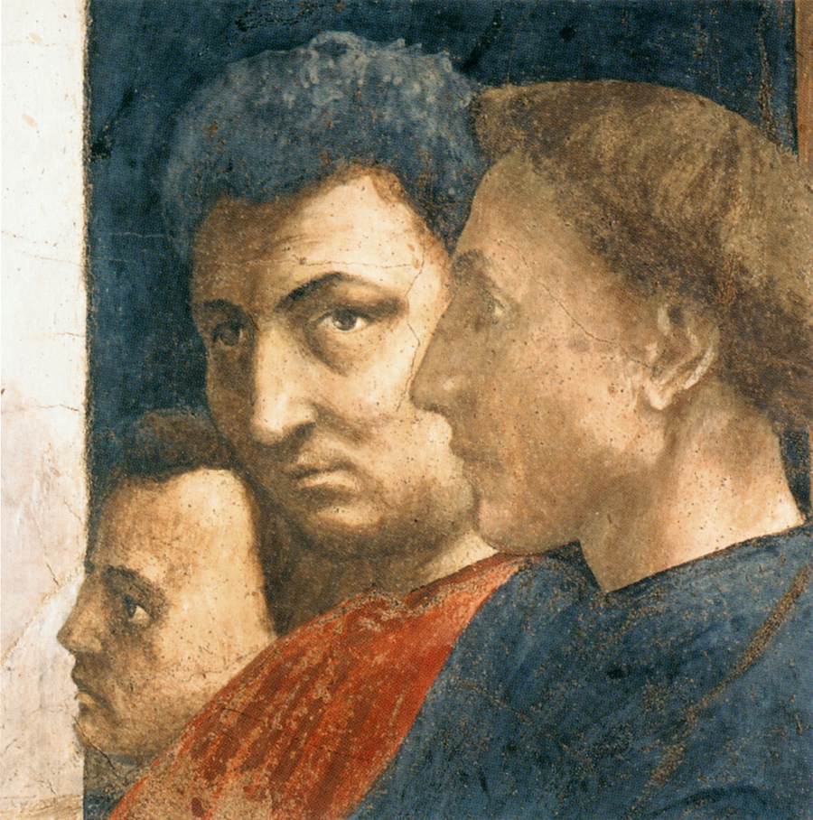 St Peter Enthroned (detail) by MASACCIO