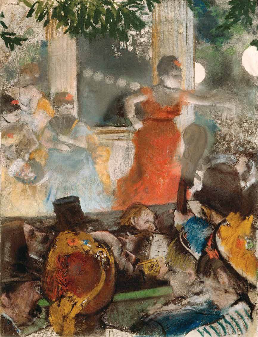 Café Concert at Les Ambassadeurs by DEGAS, Edgar