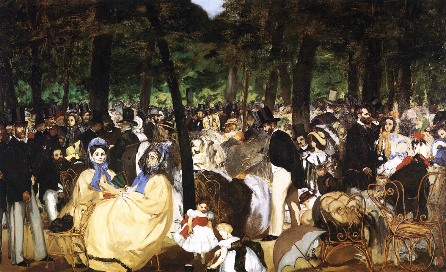 Music in the Tuileries Garden by MANET, Edouard