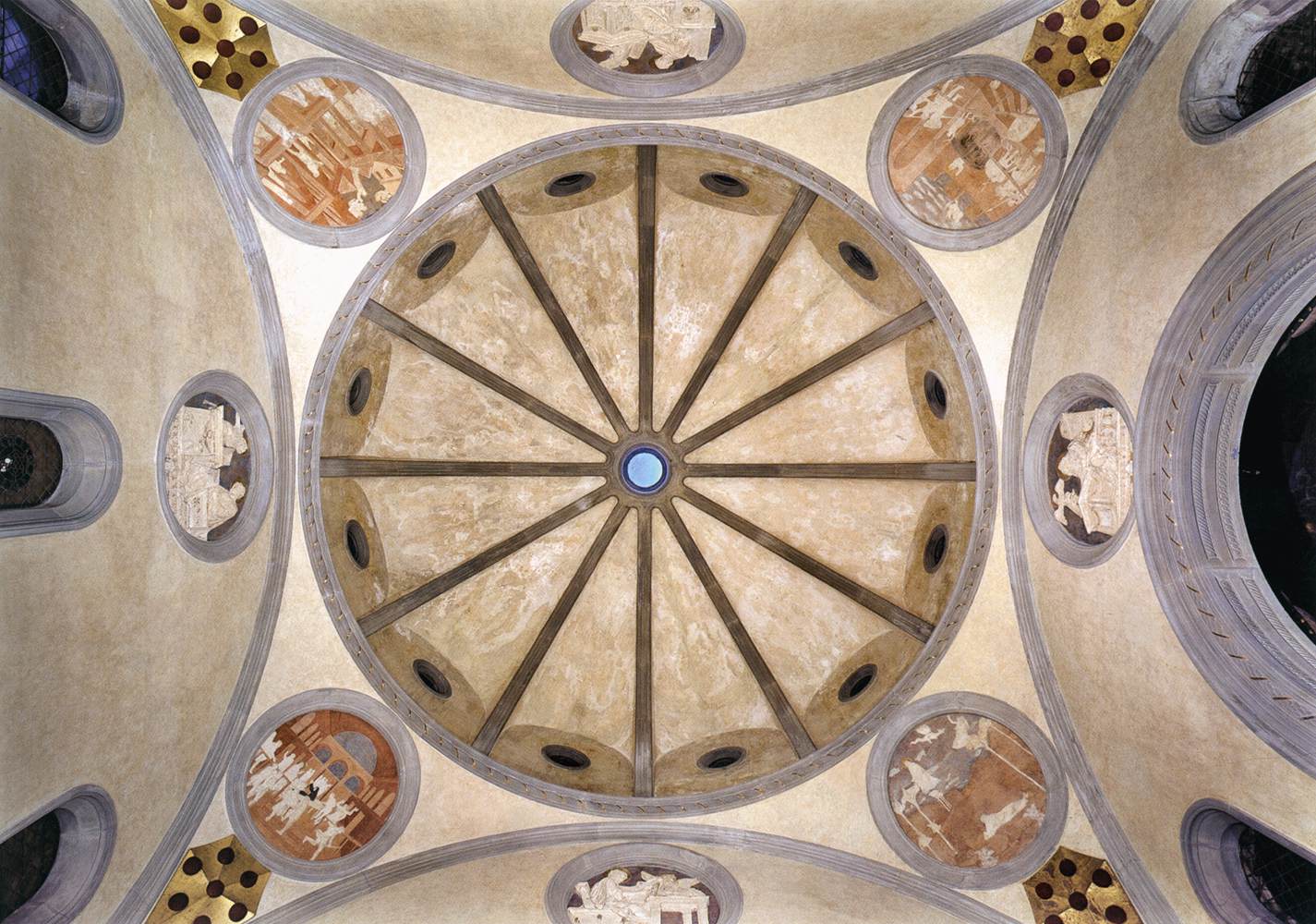 Dome of the Old Sacristy by BRUNELLESCHI, Filippo