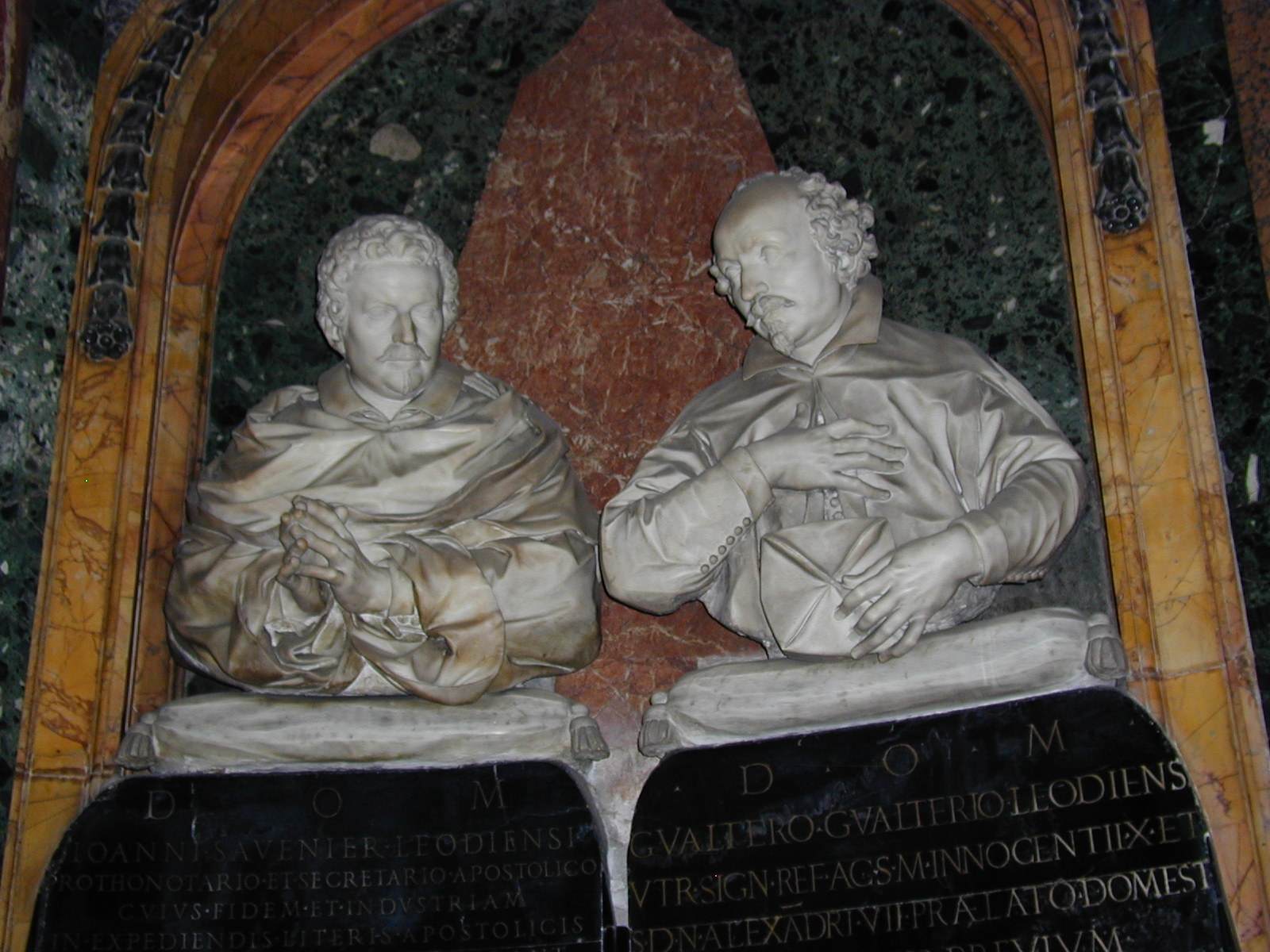 Tomb of Giovanni Savenier and his Cousin by ALGARDI, Alessandro