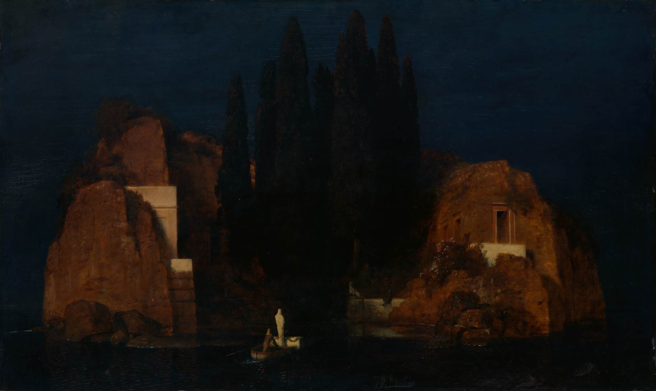 Island of the Dead (second version) by BÖCKLIN, Arnold