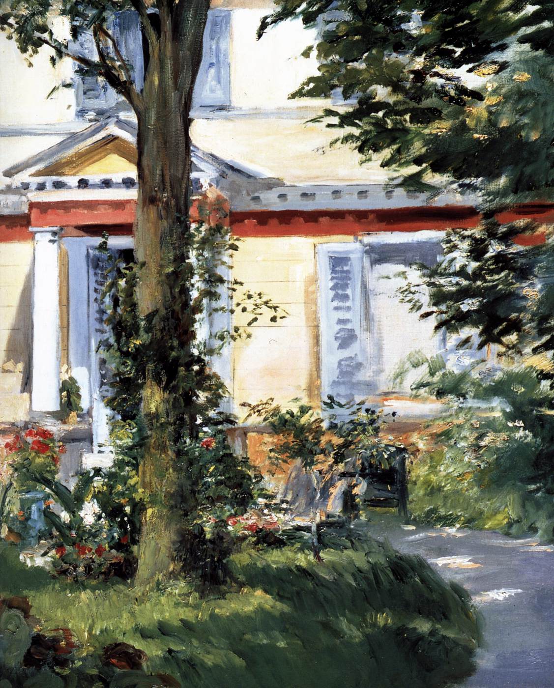 Country House in Rueil (detail) by MANET, Edouard