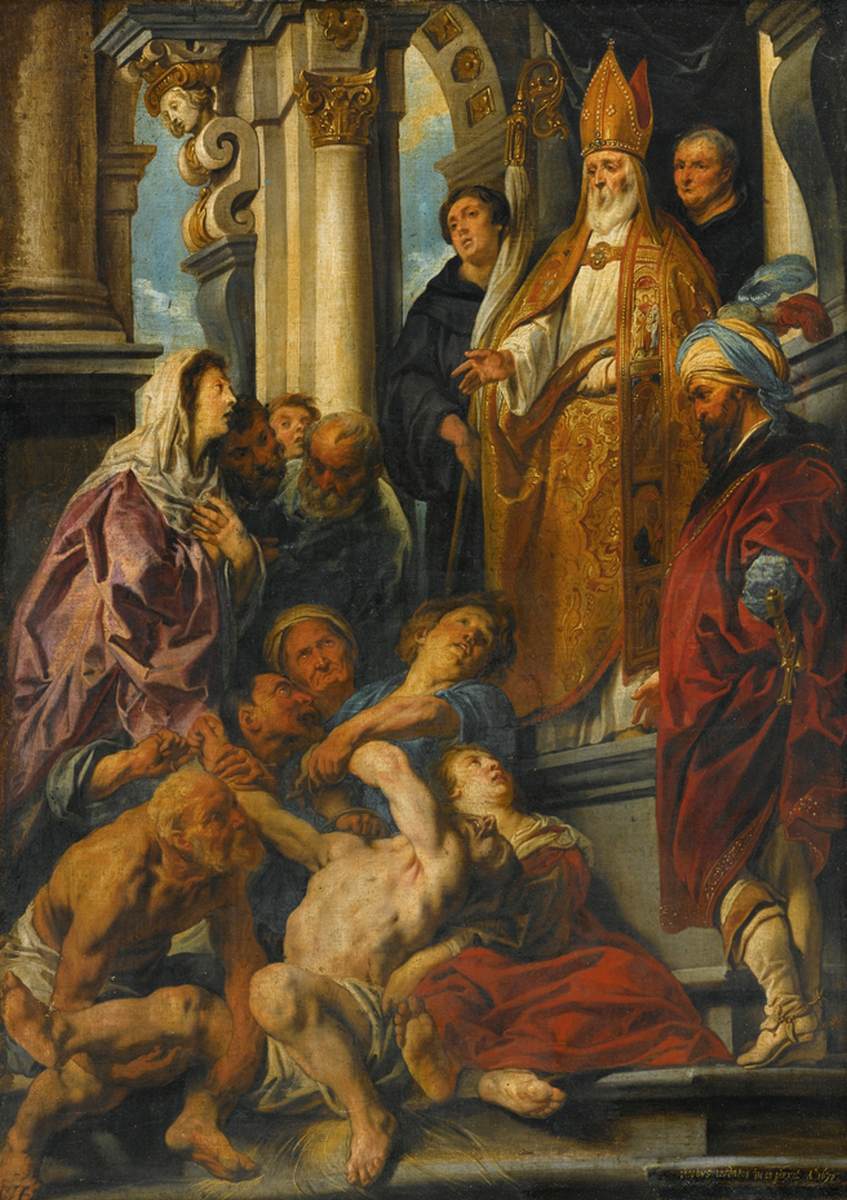 St Martin Healing the Possessed Man by