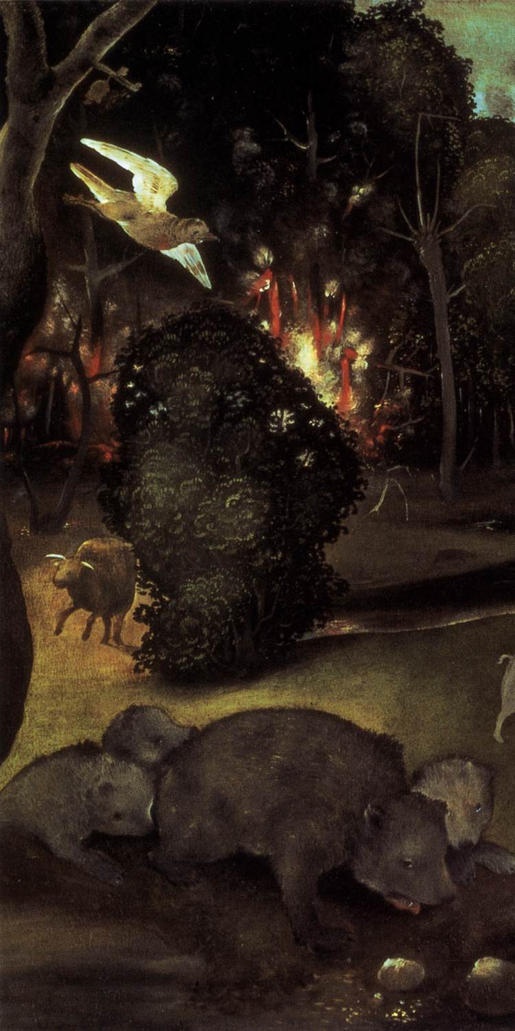 Forest Fire (detail) by PIERO DI COSIMO