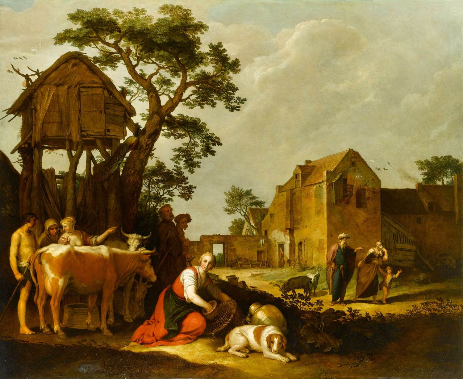 The Expulsion of Hagar and Ishmael by BLOEMAERT, Abraham