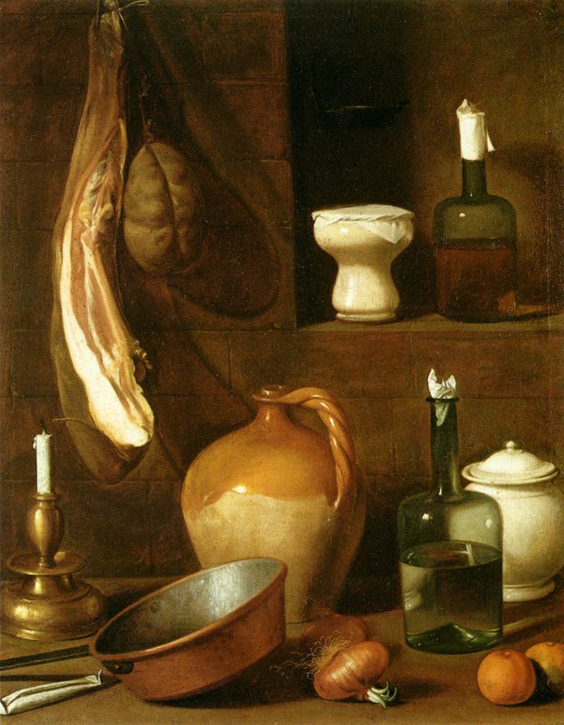 Still-Life with Ham by MAGINI, Carlo